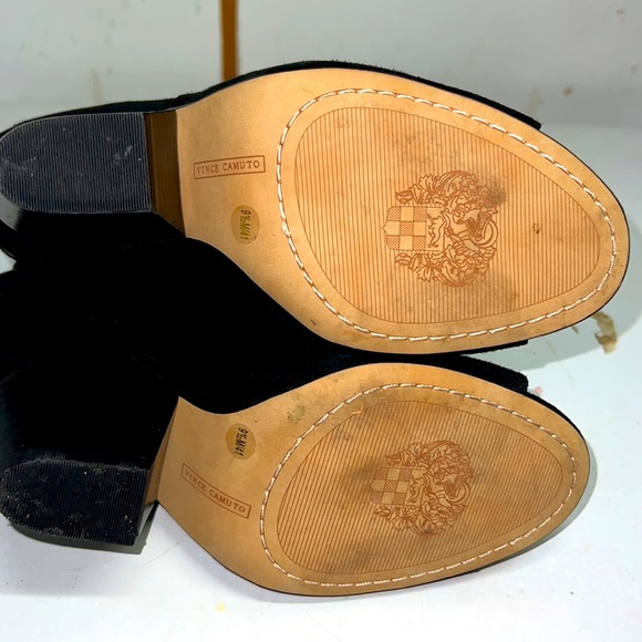 Vince Camuto Black Open Toe Ankle Boots - Picture 7 of 11